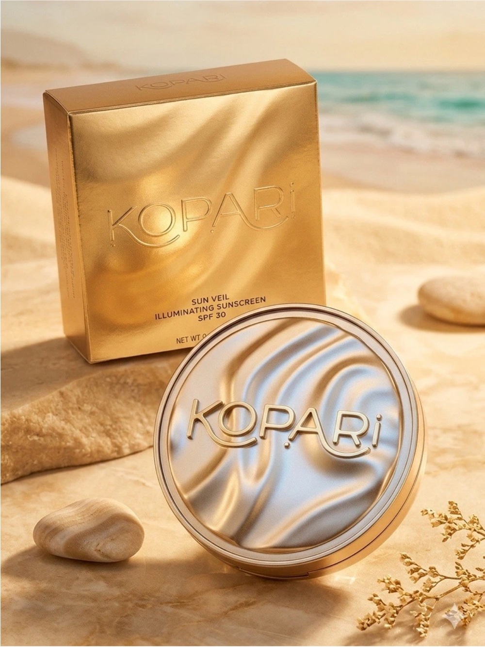 Kopari Sun Veil Illuminating Bronzing Compact Sunscreen SPF 30 exp 5/2028 new